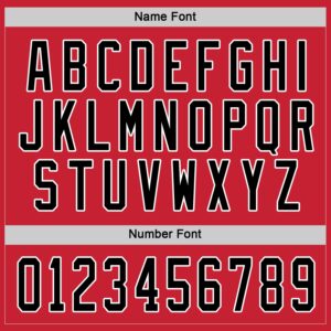 Custom Red Black-White Hockey Jersey