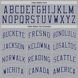 Custom Gray Navy-White Authentic Throwback Basketball Jersey