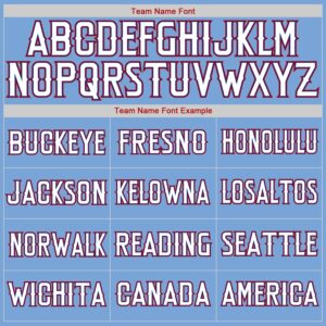 Custom Light Blue White-Red Authentic American Flag Fashion Baseball Jersey