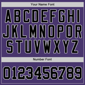 Custom Purple Black-Gray Authentic Baseball Jersey